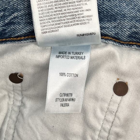 AGOLDE Valeria High Rise Wide Leg Jeans Temor Medium Wash Size 26 - Picture 5 of 6